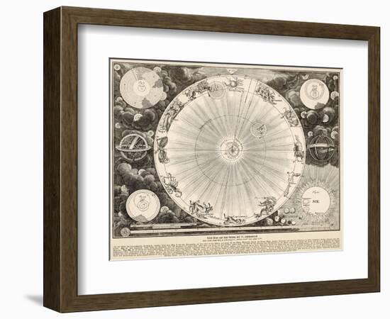 Planets and Zodiac-null-Framed Photographic Print