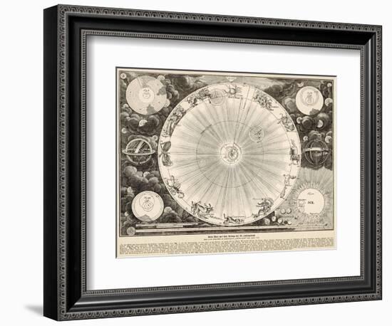 Planets and Zodiac-null-Framed Photographic Print