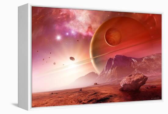 Planets In the Orion Nebula-Detlev Van Ravenswaay-Framed Premier Image Canvas