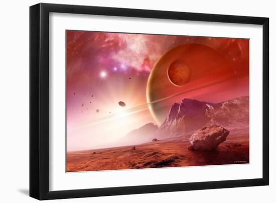 Planets In the Orion Nebula-Detlev Van Ravenswaay-Framed Photographic Print