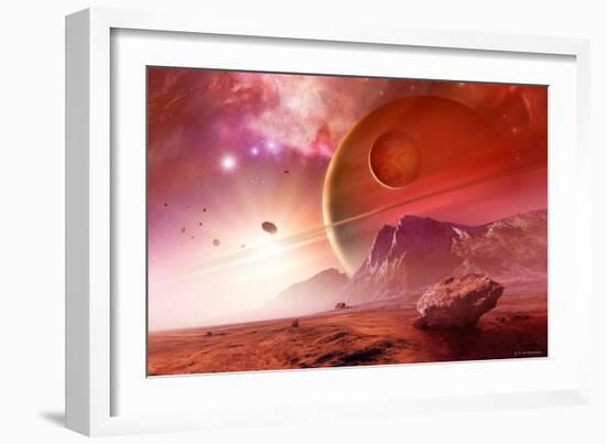 Planets In the Orion Nebula-Detlev Van Ravenswaay-Framed Photographic Print