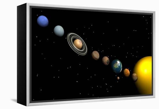 Planets of the Solar System-null-Framed Stretched Canvas