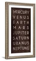 Planets-The Vintage Collection-Framed Giclee Print