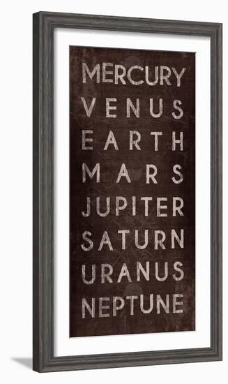 Planets-The Vintage Collection-Framed Giclee Print