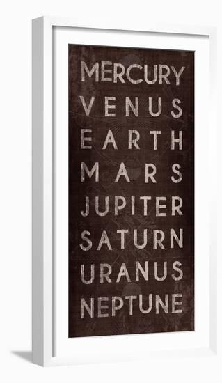 Planets-The Vintage Collection-Framed Giclee Print