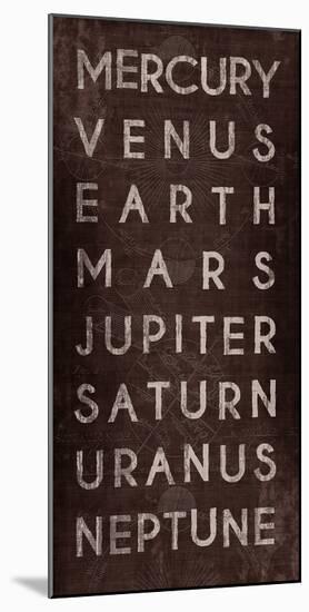 Planets-The Vintage Collection-Mounted Giclee Print