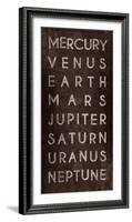 Planets-The Vintage Collection-Framed Giclee Print