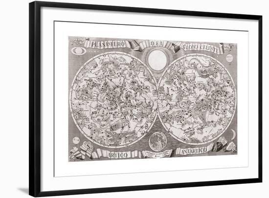 Planisfero Del Globo Celeste-The Vintage Collection-Framed Premium Giclee Print