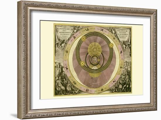 Planisphaerium Braheum-Andreas Cellarius-Framed Art Print