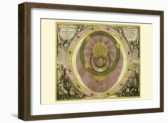 Planisphaerium Braheum-Andreas Cellarius-Framed Art Print