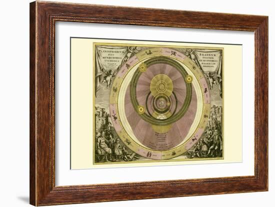 Planisphaerium Braheum-Andreas Cellarius-Framed Art Print