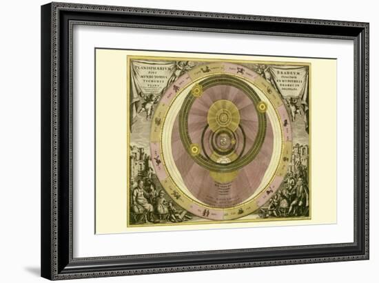 Planisphaerium Braheum-Andreas Cellarius-Framed Art Print