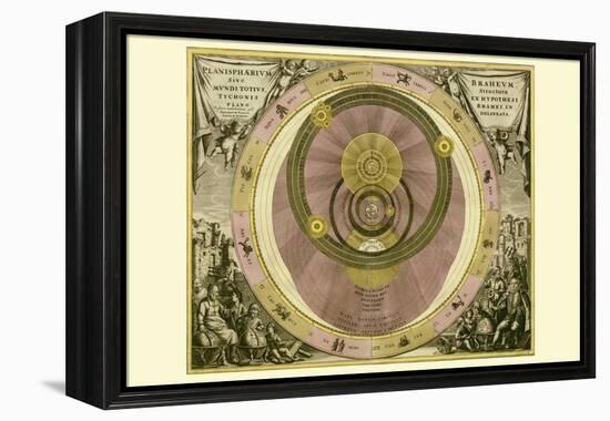 Planisphaerium Braheum-Andreas Cellarius-Framed Stretched Canvas