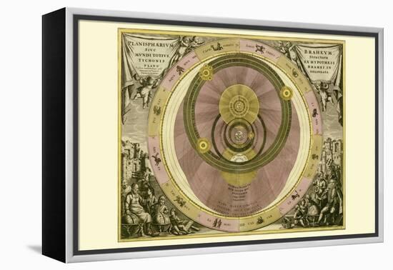 Planisphaerium Braheum-Andreas Cellarius-Framed Stretched Canvas