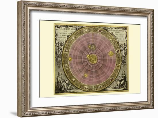 Planisphaerium Copernicanum-Andreas Cellarius-Framed Premium Giclee Print