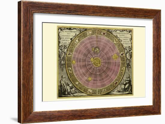 Planisphaerium Copernicanum-Andreas Cellarius-Framed Premium Giclee Print