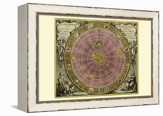Planisphaerium Copernicanum-Andreas Cellarius-Framed Stretched Canvas