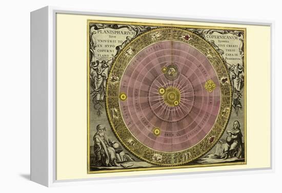 Planisphaerium Copernicanum-Andreas Cellarius-Framed Stretched Canvas