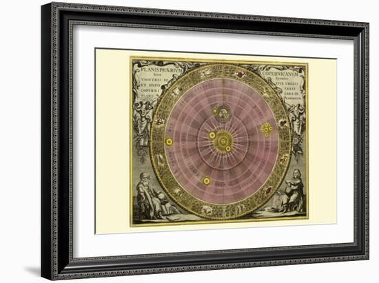 Planisphaerium Copernicanum-Andreas Cellarius-Framed Art Print