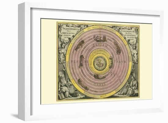 Planisphaerium Ptolemaicum-Andreas Cellarius-Framed Art Print