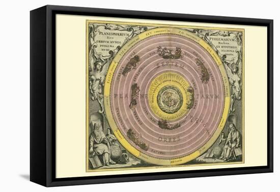 Planisphaerium Ptolemaicum-Andreas Cellarius-Framed Stretched Canvas