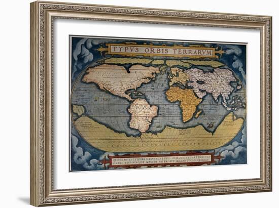 Planisphere-Abraham Ortelius-Framed Giclee Print