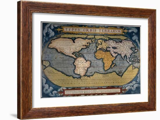 Planisphere-Abraham Ortelius-Framed Giclee Print