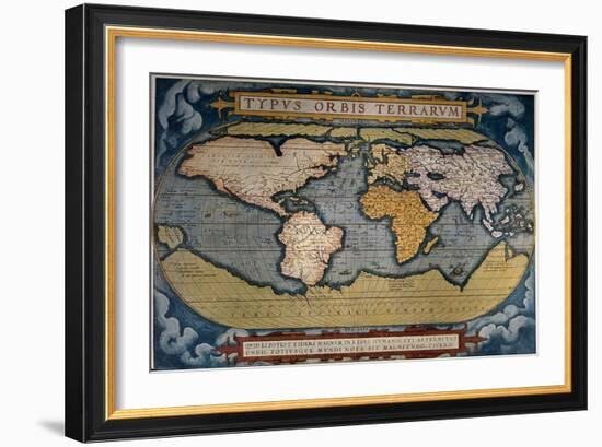 Planisphere-Abraham Ortelius-Framed Giclee Print