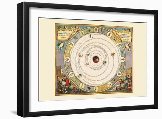 Planispherium Arateum-Andreas Cellarius-Framed Art Print