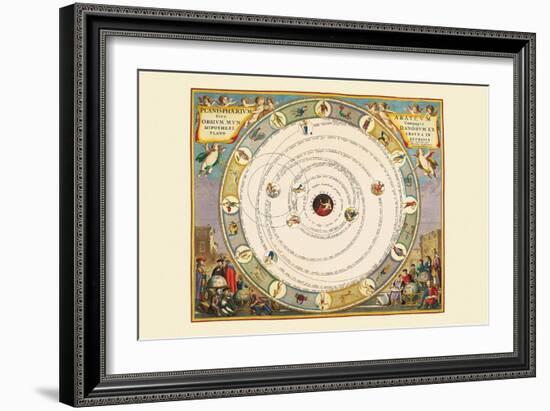 Planispherium Arateum-Andreas Cellarius-Framed Art Print