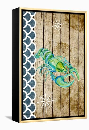 Planked Sealife I-Julie DeRice-Framed Stretched Canvas