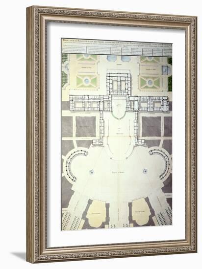 Plans for the Transformation of Versailles, France, 1780-null-Framed Giclee Print