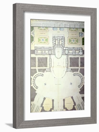 Plans for the Transformation of Versailles, France, 1780-null-Framed Giclee Print