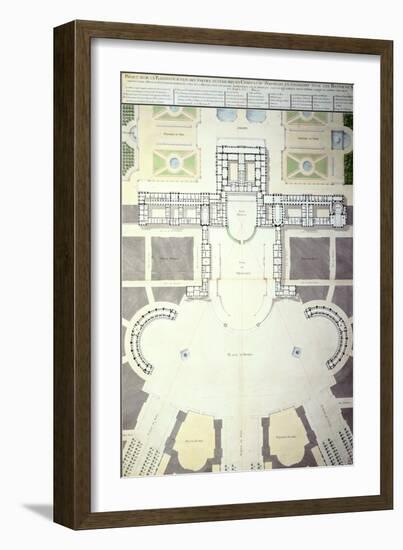 Plans for the Transformation of Versailles, France, 1780-null-Framed Giclee Print