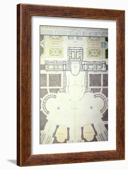 Plans for the Transformation of Versailles, France, 1780-null-Framed Giclee Print