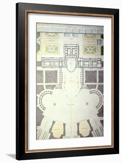 Plans for the Transformation of Versailles, France, 1780-null-Framed Giclee Print