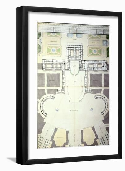 Plans for the Transformation of Versailles, France, 1780-null-Framed Giclee Print