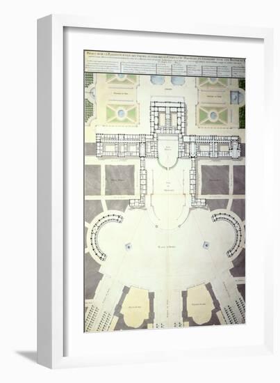 Plans for the Transformation of Versailles, France, 1780-null-Framed Giclee Print