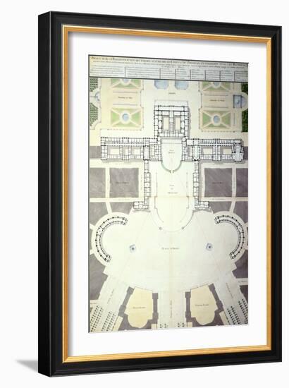 Plans for the Transformation of Versailles, France, 1780-null-Framed Giclee Print