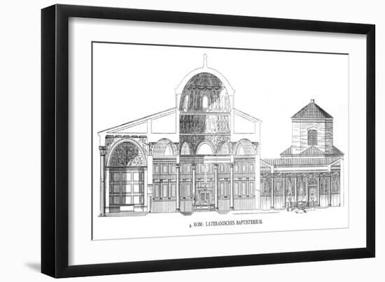 Plans of the Lateran Baptistery-Italian School-Framed Giclee Print