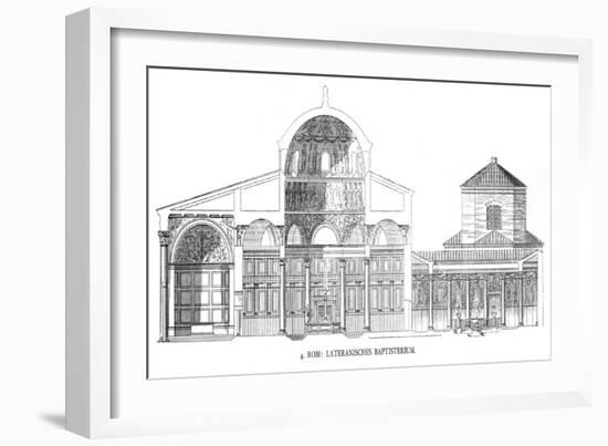 Plans of the Lateran Baptistery-Italian School-Framed Giclee Print