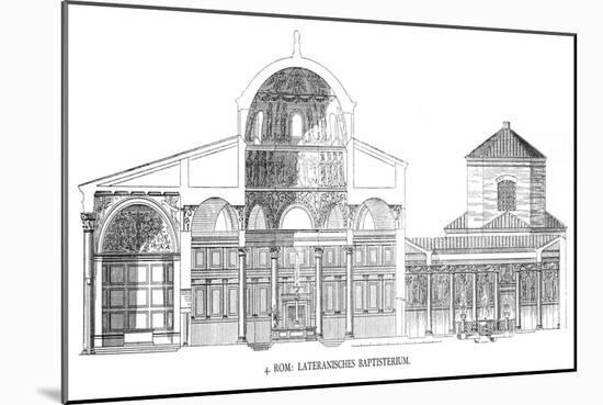 Plans of the Lateran Baptistery-Italian School-Mounted Giclee Print