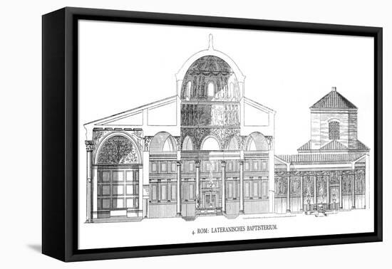 Plans of the Lateran Baptistery-Italian School-Framed Premier Image Canvas