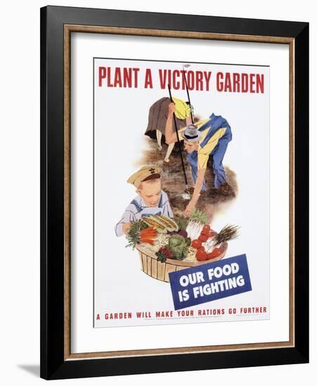 Plant a Victory Garden Poster-null-Framed Photographic Print