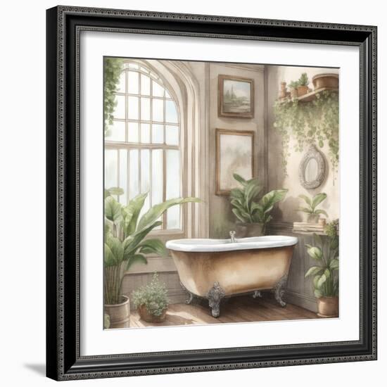 Plant Bath 1-Kimberly Allen-Framed Premium Giclee Print