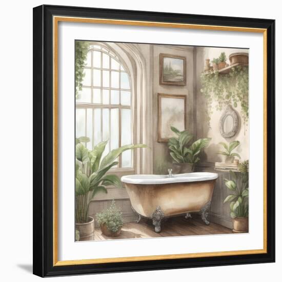 Plant Bath 1-Kimberly Allen-Framed Premium Giclee Print