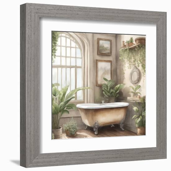 Plant Bath 1-Kimberly Allen-Framed Art Print