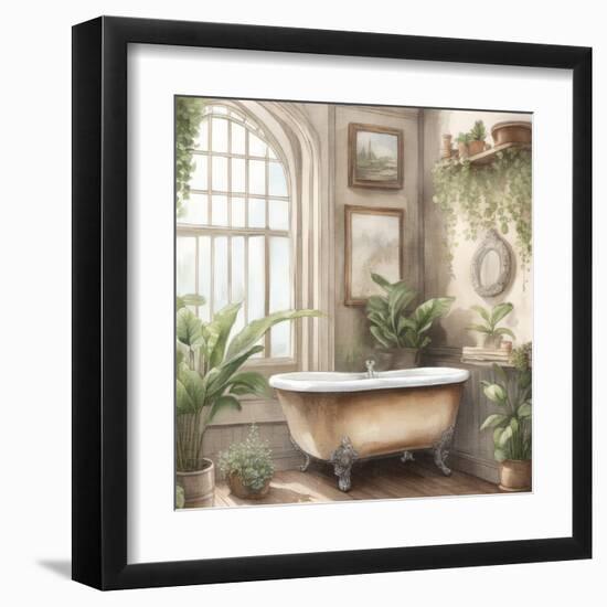 Plant Bath 1-Kimberly Allen-Framed Art Print