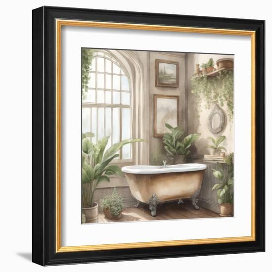 Plant Bath 1-Kimberly Allen-Framed Art Print