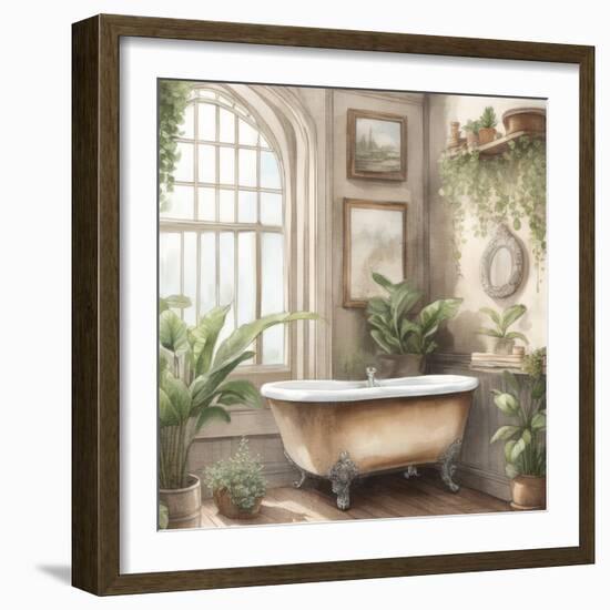 Plant Bath 1-Kimberly Allen-Framed Art Print